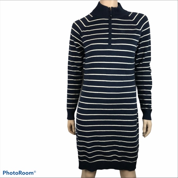 Vineyard Vines Dresses & Skirts - Vineyard Vines Women's Navy Striped Knitted Dress